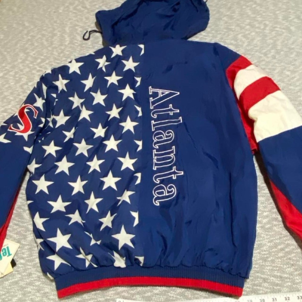 Starter Atlanta 1996 Olympic Games Collection nylon jacket Size L. SKU-A811 - Picture 7 of 8